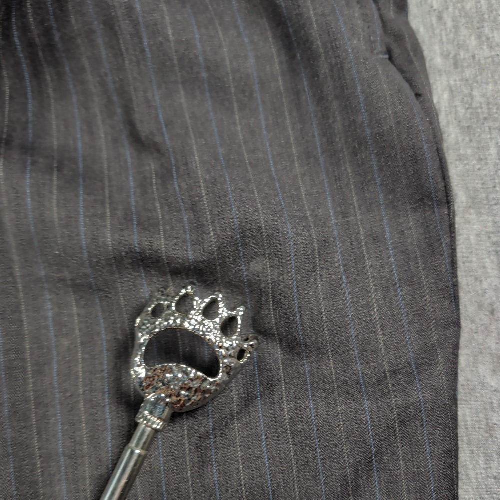 Joseph Feiss 29x29 Navy Blue Wool Pleated Cuffed Pinstripe Baggy Dress Pants EUC - Picture 2 of 9